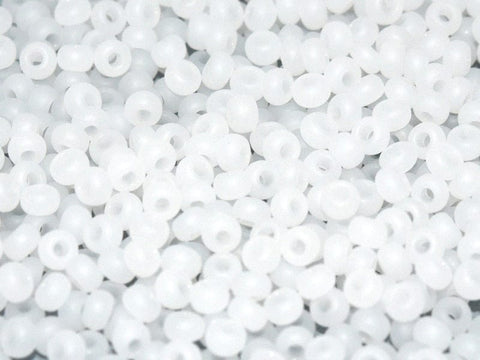 BeadsBalzar Beads & Crafts (CSB11-02090) CZECH SEED BEADS 11-0 ALABASTER MATTED (25 GMS)