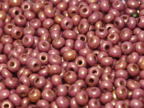 BeadsBalzar Beads & Crafts (CSB6-03050-14495) CZECH SEED BEADS 6/0 CHALK WHITE RED LUSTER (25 GMS)