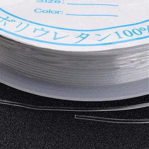 BeadsBalzar Beads & Crafts (CT183) Elastic Crystal Thread, Clear 0.8mm (7.5m-roll)