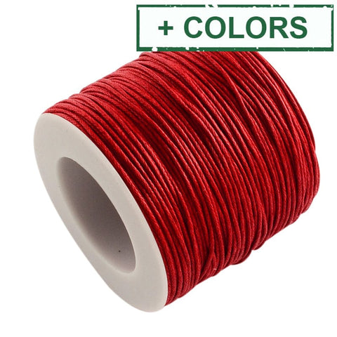 BeadsBalzar Beads & Crafts (CW7909-X) Waxed Cotton Thread , Macrame 1mm (+/- 100 YARDS/90 MTRS)