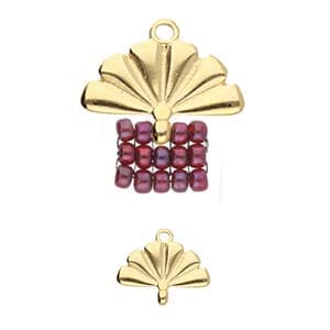 BeadsBalzar Beads & Crafts (CYM-M80-012510-GP) CYMBAL SITIA-8-0 BEAD ENDING 24K GOLD PLATE (2 PCS)
