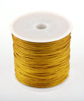 BeadsBalzar Beads & Crafts DARK GOLDENROD (NC6940-12) (NC6940-X) Nylon Thread, 1mm (80M)