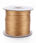 BeadsBalzar Beads & Crafts DARK GOLDENROD (WC-04) (WC-X) Korean Waxed Polyester Cord, 1mm (85yards/roll)