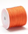 BeadsBalzar Beads & Crafts DARK ORANGE (NC7999-172) (NC7999-X) Nylon Thread, 0.8mm (100mtrs)