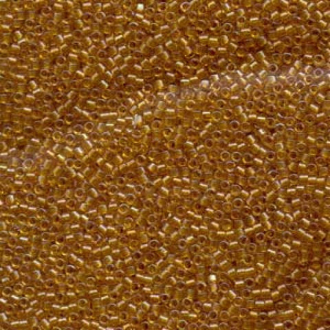 BeadsBalzar Beads & Crafts (DB-0065) Miyuki Delica 11-0 Lined Topaz AB