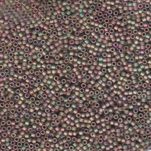 BeadsBalzar Beads & Crafts (DB-0380) DELICA 11-0 MATTED METALLIC GREEN-PINK