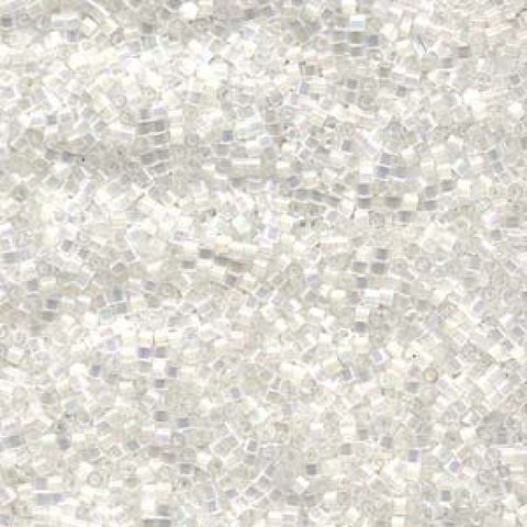 BeadsBalzar Beads & Crafts (DB-0670) Miyuki Delica 11-0 Silk Satin Crystal AB (5 GMS)