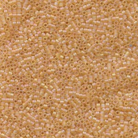 BeadsBalzar Beads & Crafts (DB-0852) Miyuki Delica 11-0 Cantaloupe AB Matted (5 GMS)