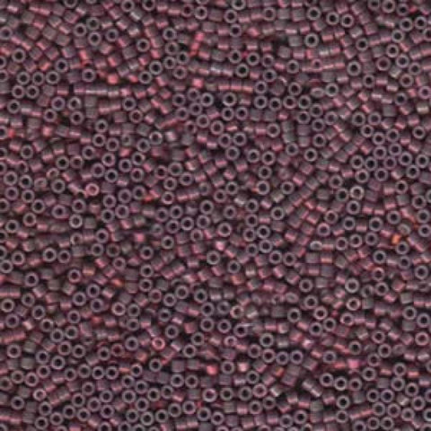 BeadsBalzar Beads & Crafts (DB-1012) MIYUKI DELICA 11/0 METALLIC MED RASPBERRY GOLD IRIS (5 GMS)