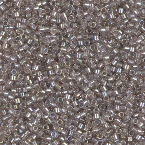 BeadsBalzar Beads & Crafts (DB-1772) DELICA 11/0 SPARKLING PEWTER LINED CRYSTAL AB (5 GMS)