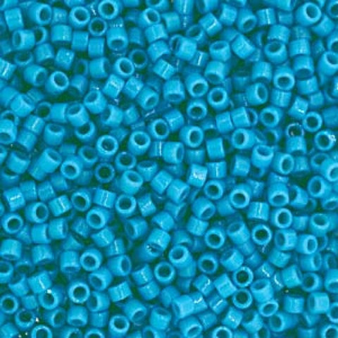 BeadsBalzar Beads & Crafts (DB-2133) MIYUKI DELICA 11-0 DURACOAT OPQ AZURE (5 GMS)