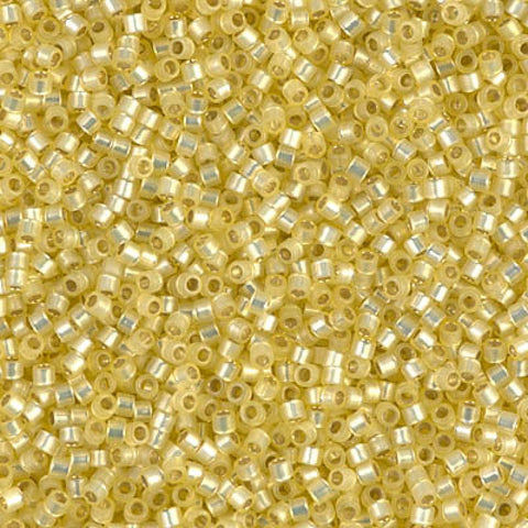 BeadsBalzar Beads & Crafts (DB0623) MIYUKI DELICA 11/0 SILVER LINED JONQUIL ALABASTER DYED (5 GMS)