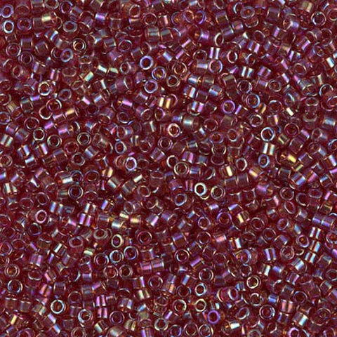BeadsBalzar Beads & Crafts (DB1242) MIYUKI DELICA 11/0 TRANSPARENT DK CRANBERRY AB (5 GMS)