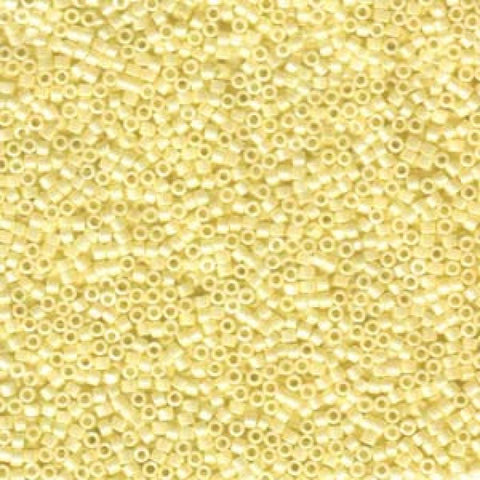 BeadsBalzar Beads & Crafts (DB1531) MIYUKI DELICA 11/0 OPAQUE PALE YELLOW CEYLON (5 GMS)