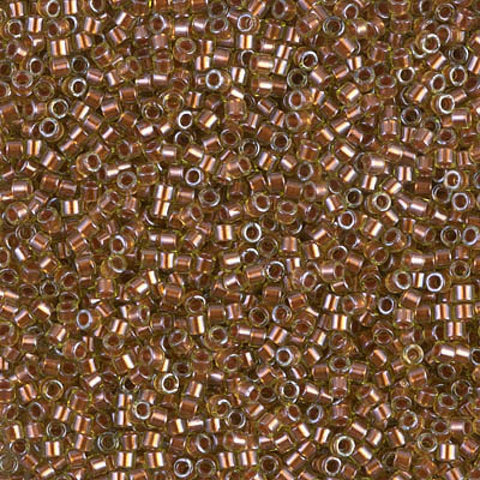 BeadsBalzar Beads & Crafts (DB1703) MIYUKI DELICA 11/0 COPPER PEARL LINED CHARTREUSE (5 GMS)