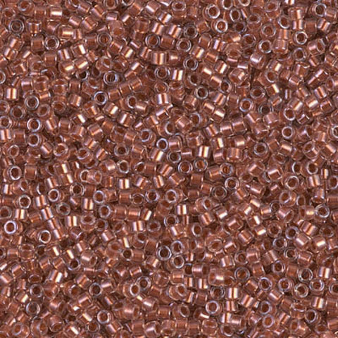 BeadsBalzar Beads & Crafts (DB1704) MIYUKI DELICA 11/0 COPPER PEARL LINED PINK MIST (5 GMS)