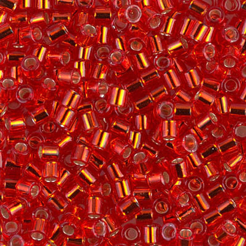 BeadsBalzar Beads & Crafts (DBL-0043) DELICA 8-0 SILVER LINED RED