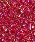 BeadsBalzar Beads & Crafts (DBL-0162) MIYUKI DELICA 8-0 OPAQUE RED AB (5 GMS)