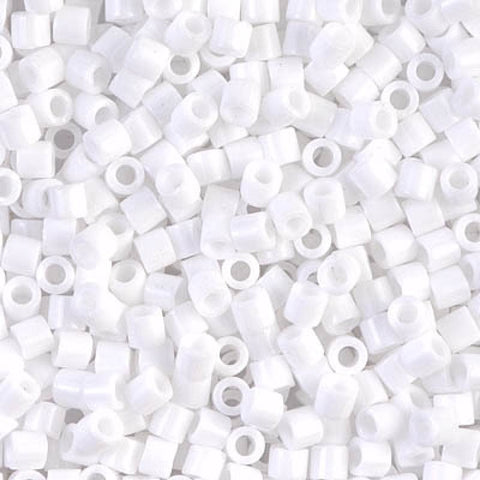 BeadsBalzar Beads & Crafts (DBL-0200) MIYUKI DELICA 8-0 OPAQUE CHALK WHITE
