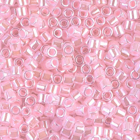 BeadsBalzar Beads & Crafts (DBL-0244) MIYUKI DELICA 8-0 LINED CRYSTAL LT.PINK
