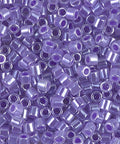 BeadsBalzar Beads & Crafts (DBL-0249) DELICA 8-0 LINED CRYSTAL PURPLE