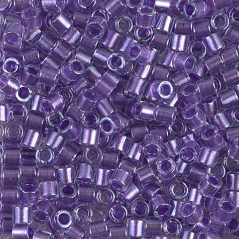 BeadsBalzar Beads & Crafts (DBL-0906) MIYUKI DELICA 8-0 SPARKLING PURPLE LINED CRYSTAL
