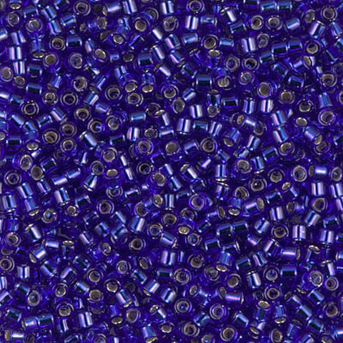 BeadsBalzar Beads & Crafts (DBM-0047) MIYUKI DELICA 10/0 SILVER LINED COBALT (5 GMS)