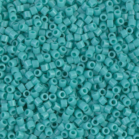 BeadsBalzar Beads & Crafts (DBM-0729) MIYUKI DELICA 10-0 OPAQUE TURQUOISE GREEN (5 GMS)