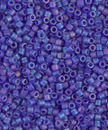 BeadsBalzar Beads & Crafts (DBM-0864) MIYUKI DELICA 10/0 MATTED TRANSP COBALT AB (5 GMS)
