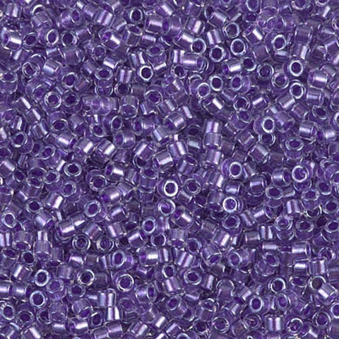 BeadsBalzar Beads & Crafts (DBM-0906) MIYUKI DELICA 10-0 SPARKLING PURPLE LINED CRYSTAL