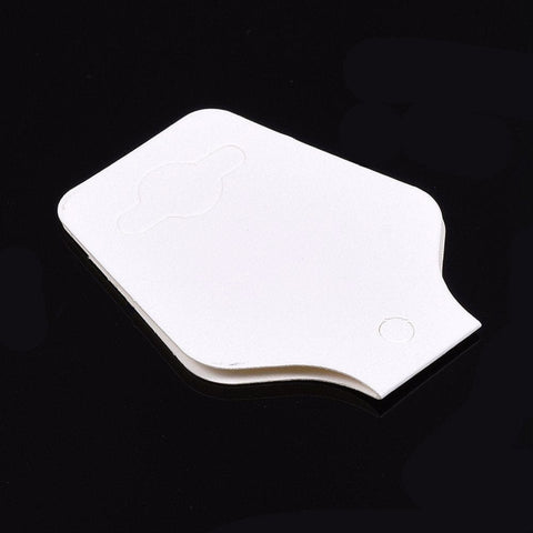 BeadsBalzar Beads & Crafts (DC6052) Blank Paper Display Card, 95mm long (50 PCS)