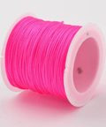 BeadsBalzar Beads & Crafts DEEP PINK (NC156-19) (NC156-X) Nylon Thread Cord, about 0.8-1mm (35m/roll).