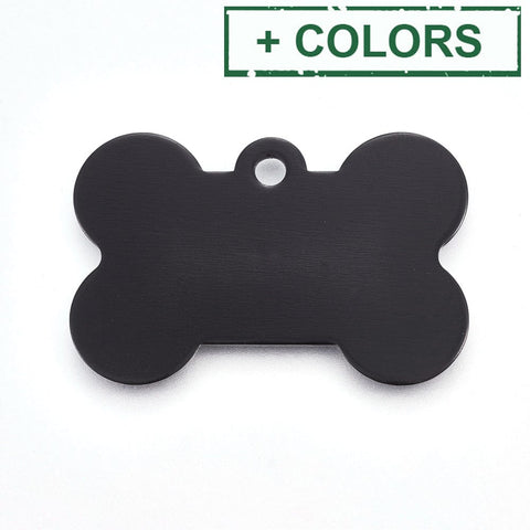BeadsBalzar Beads & Crafts (DT7833-X) Pet Aluminium Pendants, Stamping Blank Tag, Bone, 38mm (2 PCS)