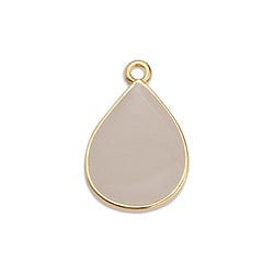 BeadsBalzar Beads & Crafts DUSTY PINK (GQ6435C-20PC) (GQ6435-X-20PC) Drop motif pendant 13x20mm (20 PC)