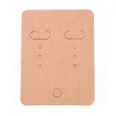BeadsBalzar Beads & Crafts (EC7544A) Paper Earring Display Card, Rectangle, Goldenrod 67x50mm (40 PCS)