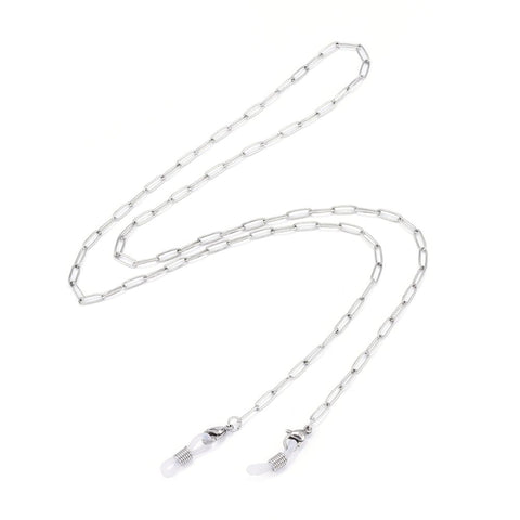BeadsBalzar Beads & Crafts (EG7733-P) Neck Strap for Eyeglasses, with 304 Stainless Steel Paperclip Chains (75cm)