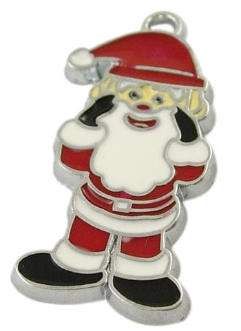 BeadsBalzar Beads & Crafts Father Christmas Charm (2 pieces) (PE3723)