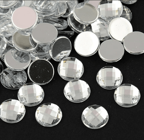BeadsBalzar Beads & Crafts (FB3973-8) Acrylic flatbacks Faceted (40PCS)