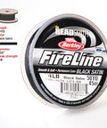 BeadsBalzar Beads & Crafts (FL04BK50) 4 LB FIRELINE BLACK .005 IN/.12MM DIA 50 YRD