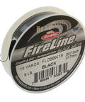 BeadsBalzar Beads & Crafts (FL08BK15) 8 LB FIRELINE BLACK .007IN-0.17MM (15 yds)