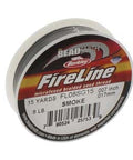 BeadsBalzar Beads & Crafts (FL08SG15) FIRELINE THREAD 8LB SMOKE 0.007IN-0.17MM (15 yds)