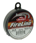 BeadsBalzar Beads & Crafts (FL08SG50) BEADSMITH 8 LB FIRELINE SMOKE GREY .007 IN-.17MM DIA 50 YRD