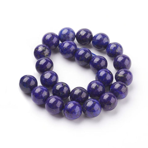 BeadsBalzar Beads & Crafts (GB4683) Natural Lapis 8mm Round