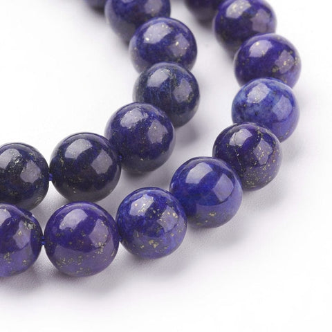 BeadsBalzar Beads & Crafts (GB4683) Natural Lapis 8mm Round