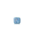 BeadsBalzar Beads & Crafts (GC7352A) GREY BLUE (GC7352X) Enamel-Glazed Ceramic Slider Cube 6.5mm (Ø2.1mm) (6 PCS)