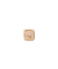 BeadsBalzar Beads & Crafts (GC7352C) PEACH (GC7352X) Enamel-Glazed Ceramic Slider Cube 6.5mm (Ø2.1mm) (6 PCS)