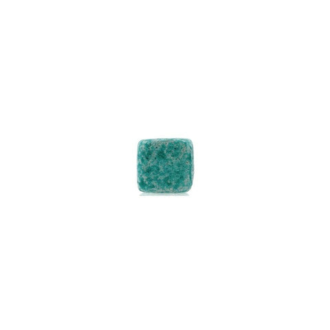 BeadsBalzar Beads & Crafts (GC7353A) LIGHT PETROL (GC7353X) Ceramic Slider Cube 6.5mm (Ø2.1mm) (30 PCS)