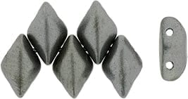 BeadsBalzar Beads & Crafts (GDU-01690)  : GEMDUO 8 x 5mm Crystal Bronze Gunmetal
