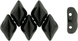 BeadsBalzar Beads & Crafts (GDU-23980) GEMDUO 8 x 5mm Jet