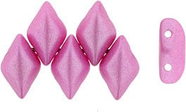 BeadsBalzar Beads & Crafts (GDU-24005AL) : GEMDUO 8 x 5mm Pearl Shine - Lt Fuchsia